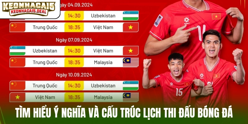 Tìm hiểu ý nghĩa và cấu trúc lịch thi đấu bóng đá