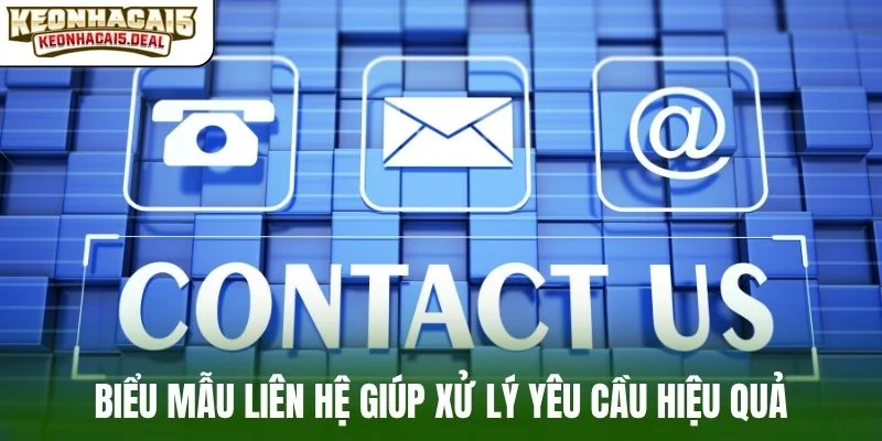 Biểu mẫu liên hệ giúp xử lý yêu cầu hiệu quả