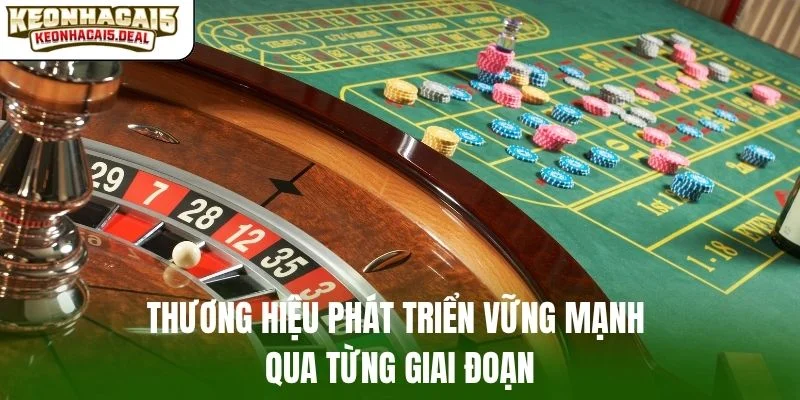 Thương hiệu phát triển vững mạnh qua từng giai đoạn